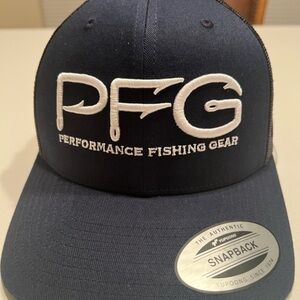 NWT Columbia PFG Snapback Blue/Black Trucker Hat OS (D1)